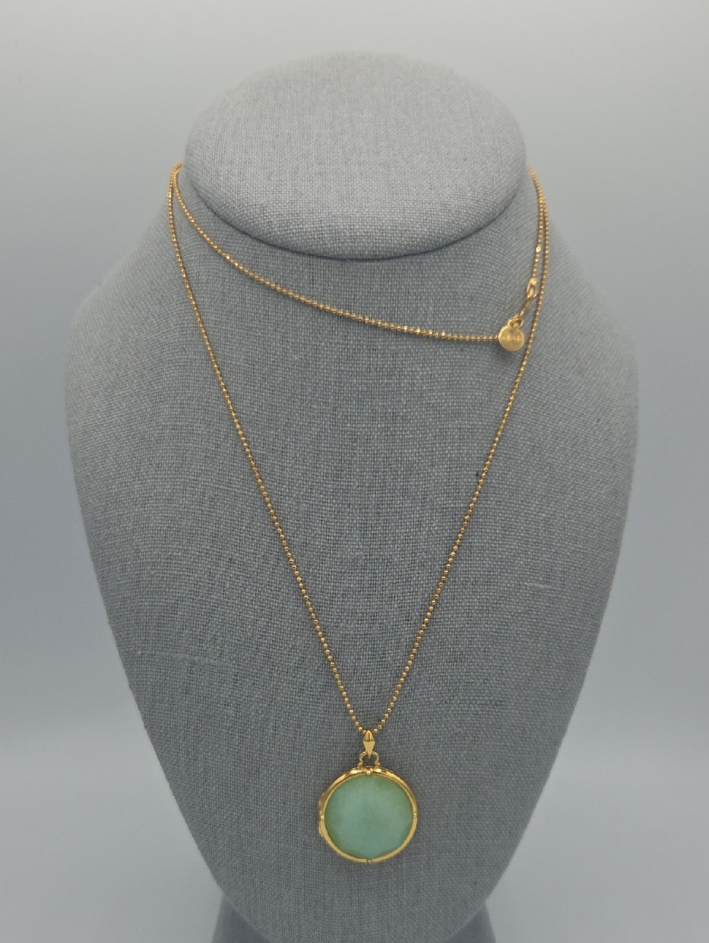 5 for $25! Stella & Dot Gold-Tone Necklace with Light Green Pendant